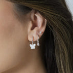 Argola Borboleta Madrepérola