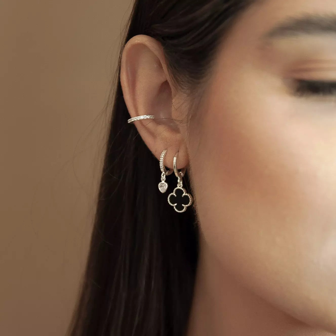 Argolinhas Trevo Preto