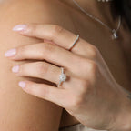 Anel Sextavado Cravejado