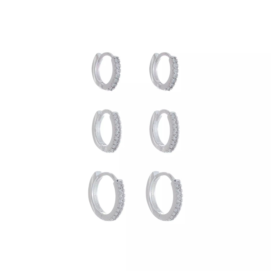 Argolas Cravejadas Cristal