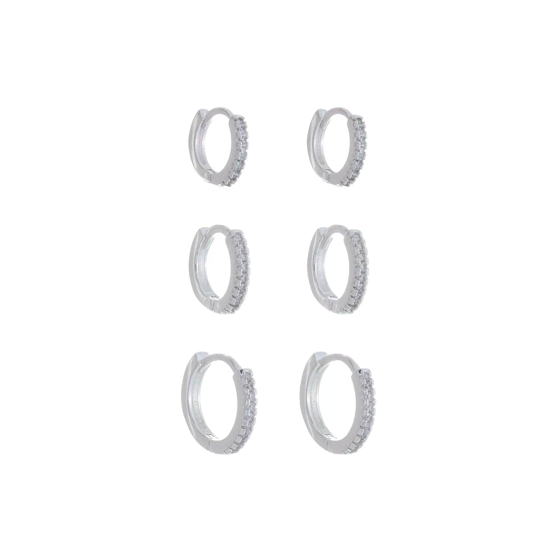 Argolas Cravejadas Cristal