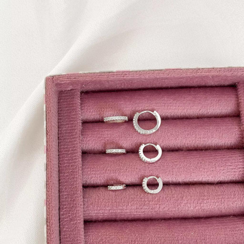 Argolas Cravejadas Cristal