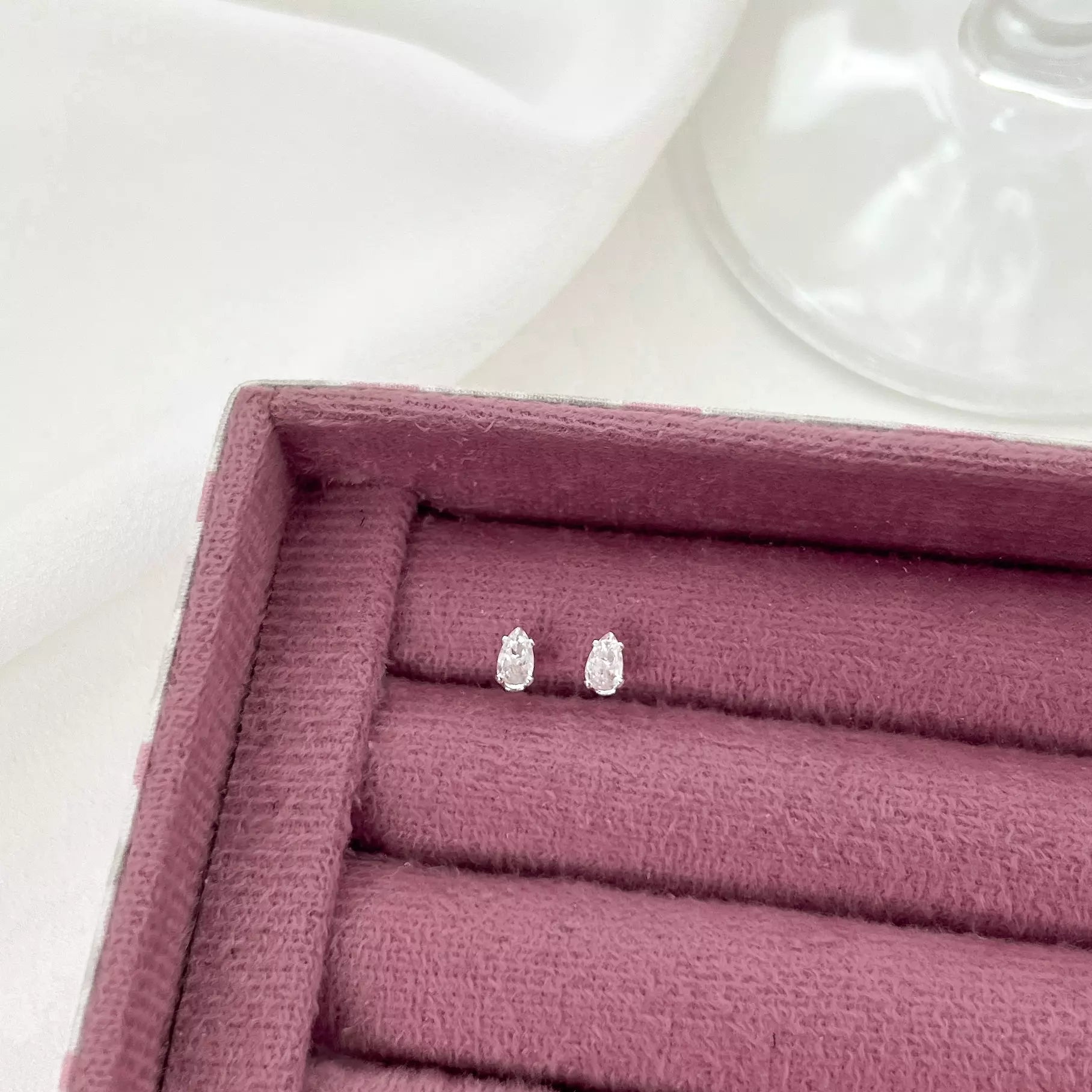 Brincos Gotinha Cristal