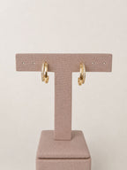 Argolas Duplas Cravejada Eliza - Dourado