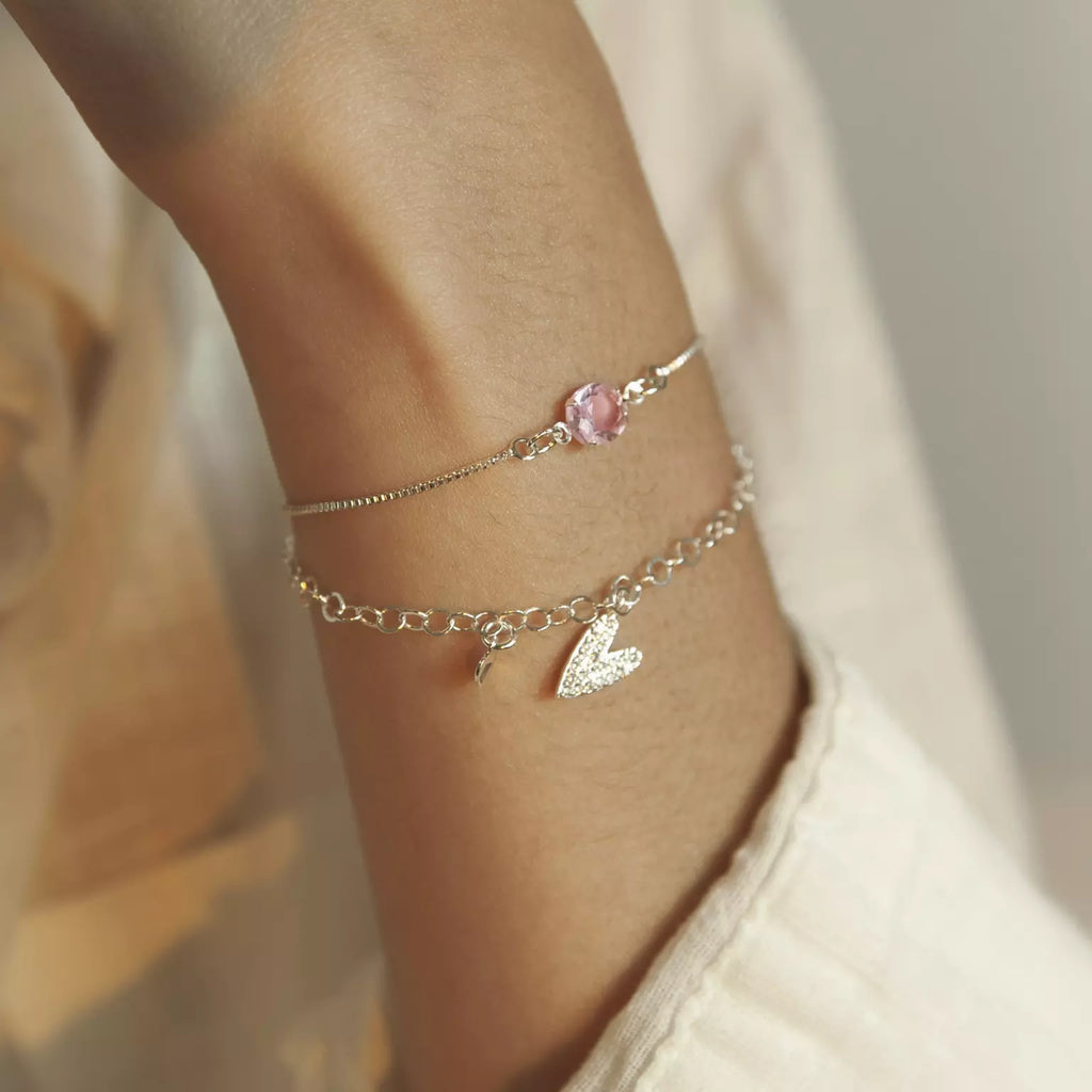 Pulseira Ellen Rosa Claro