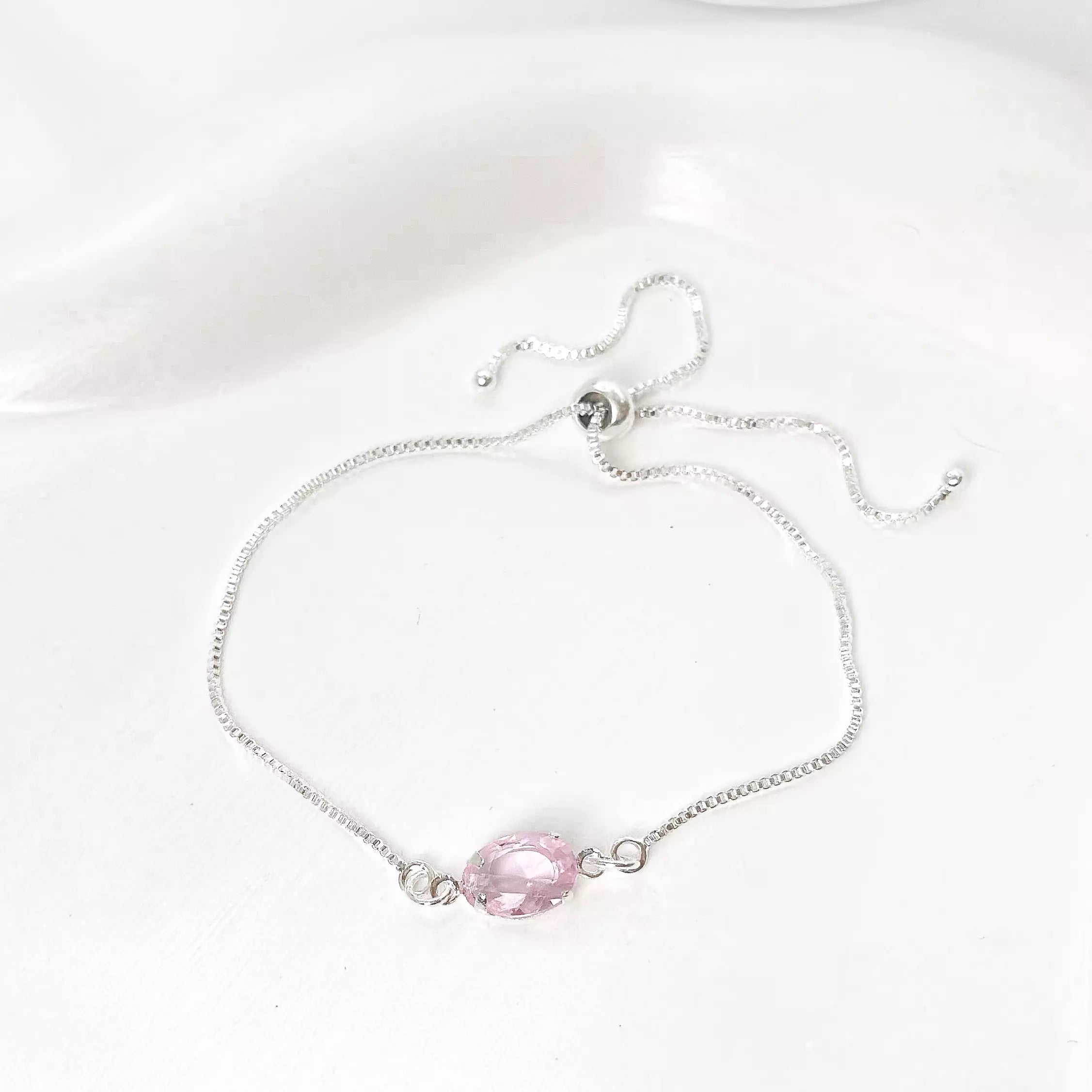 Pulseira Ellen Rosa Claro
